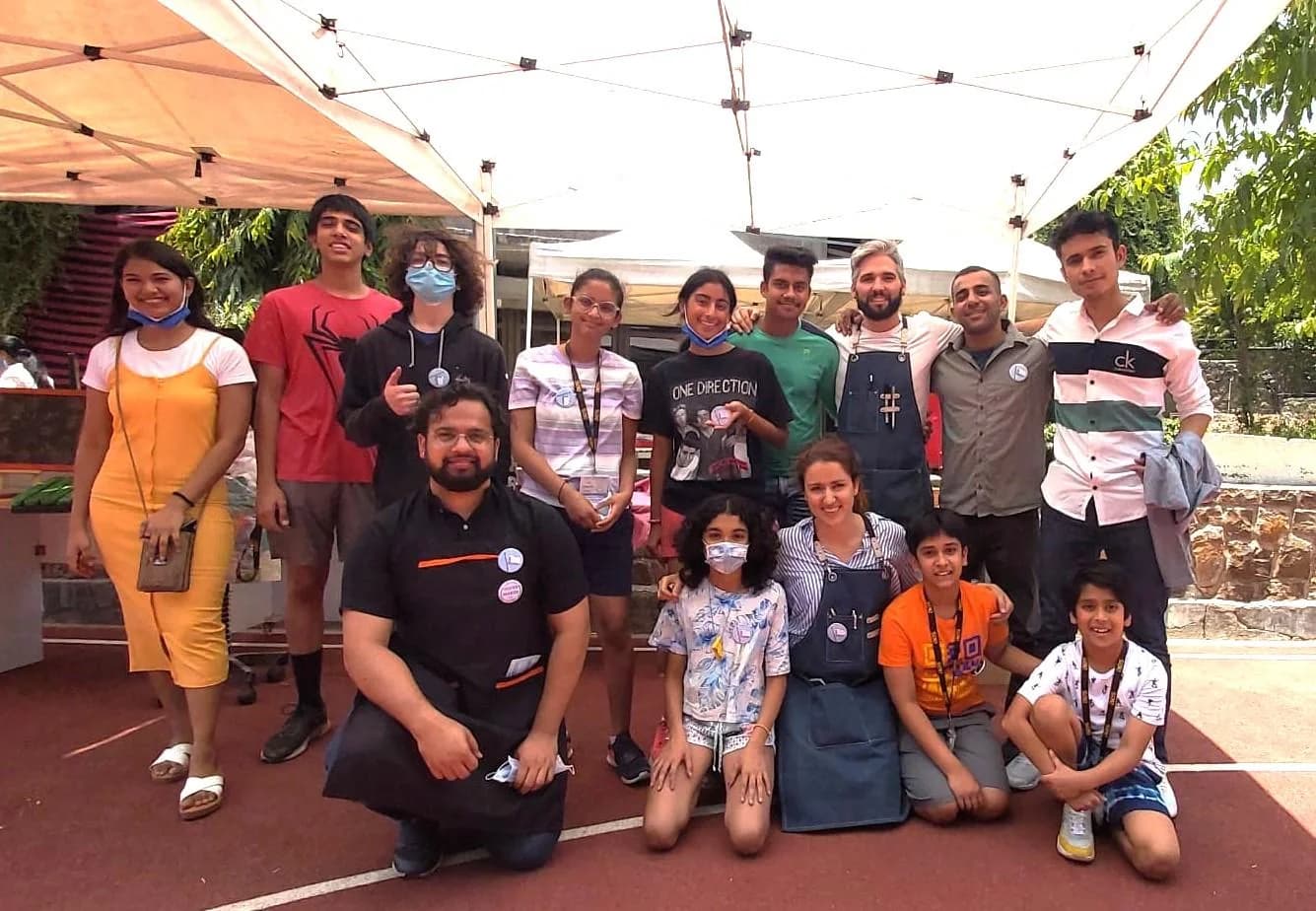 Recycled plastic in hand